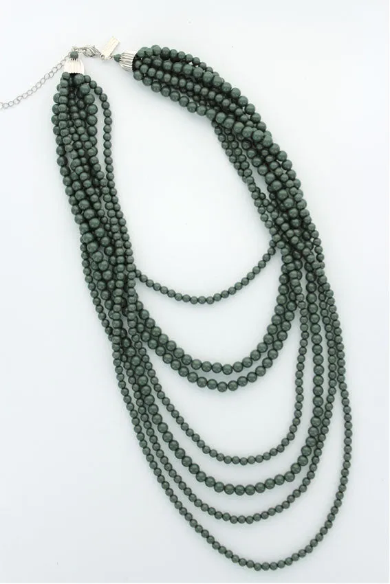 Stranded Statement Necklace - Multiple Color Options