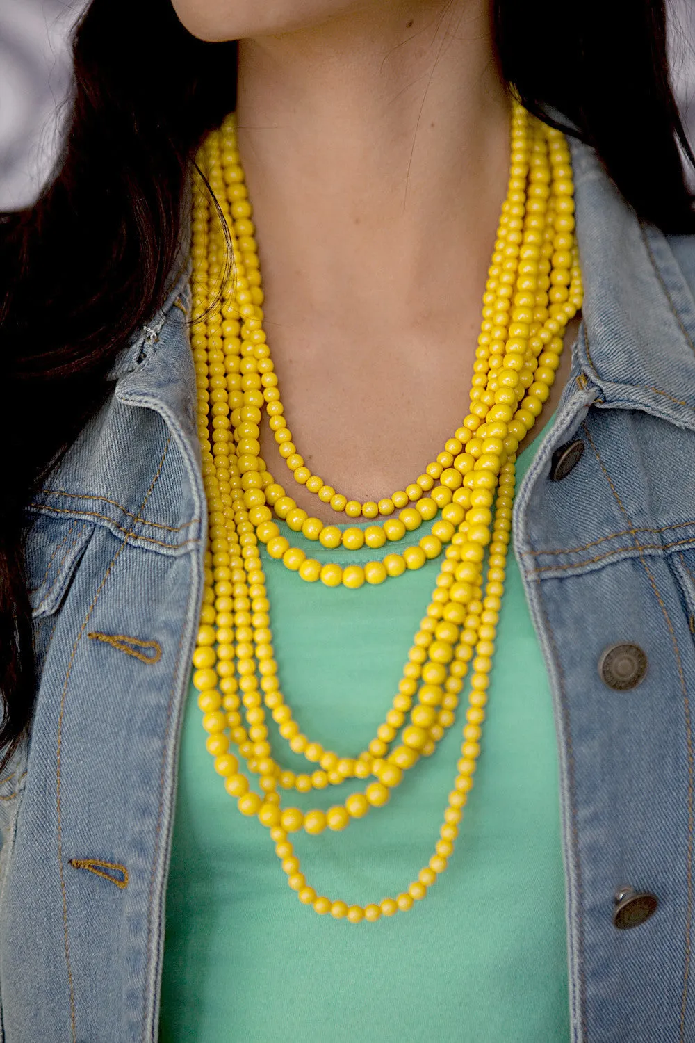 Stranded Statement Necklace - Multiple Color Options