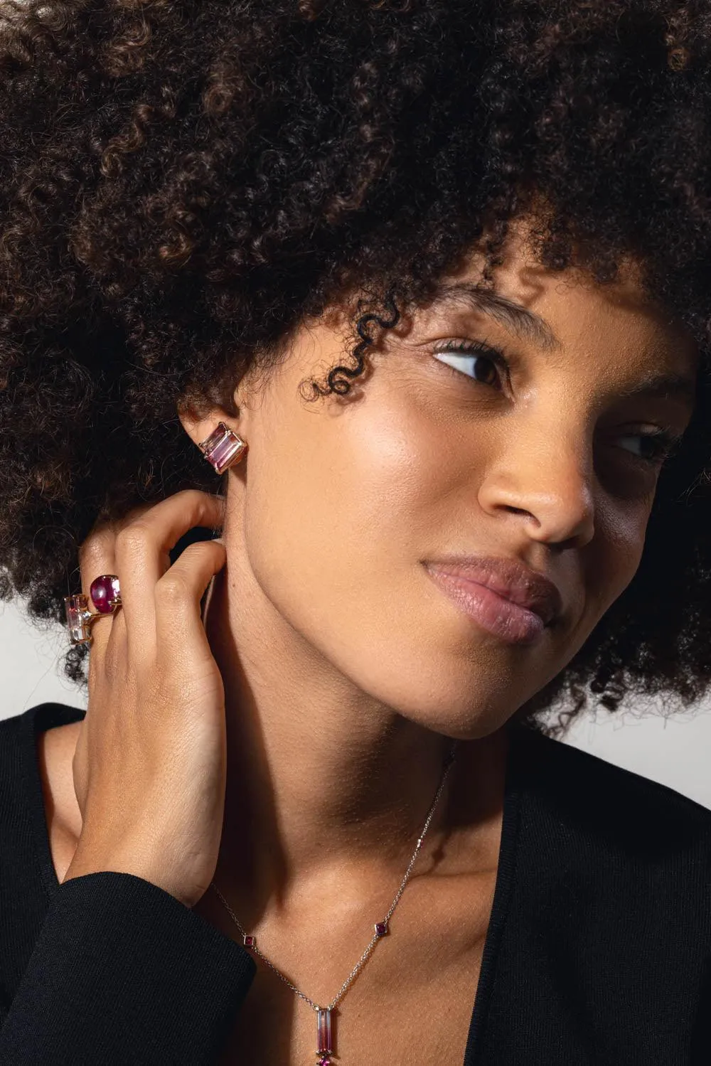 Sugarloaf Tourmaline Stud Earrings