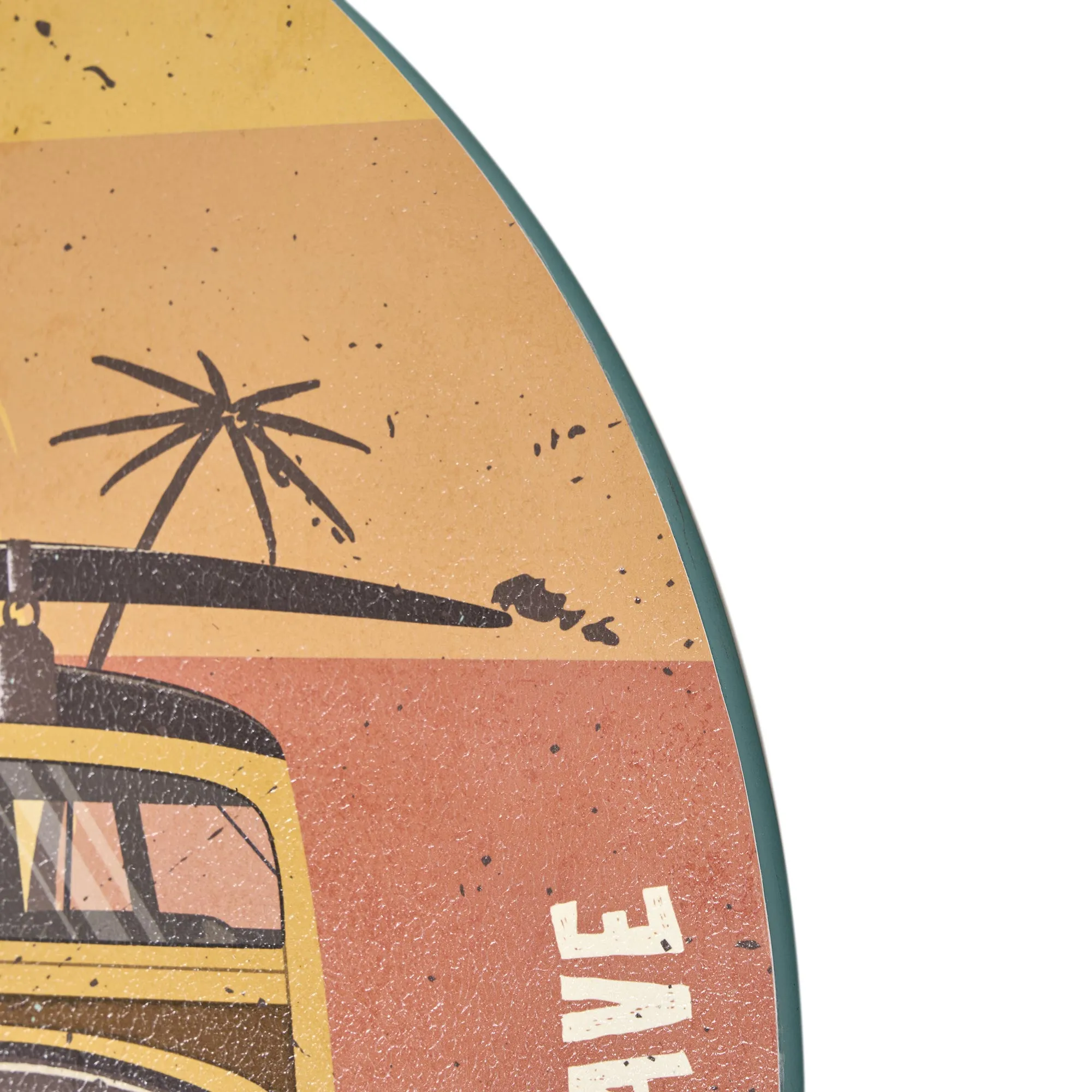 Surf Club Round MDF Wall Plaque - 20" x 20" x 0.35"