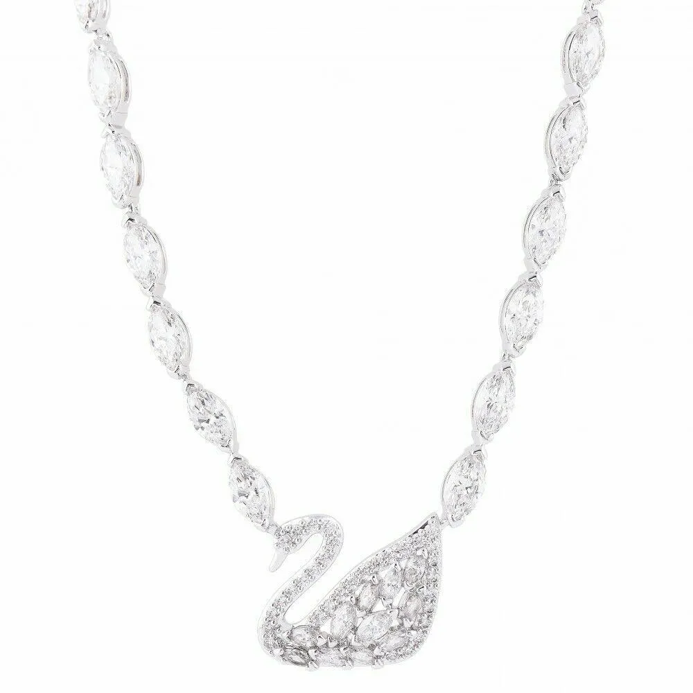 Swarovski SWAN LAKE ALL AROUND NECKLACE, Rhodium -5240581