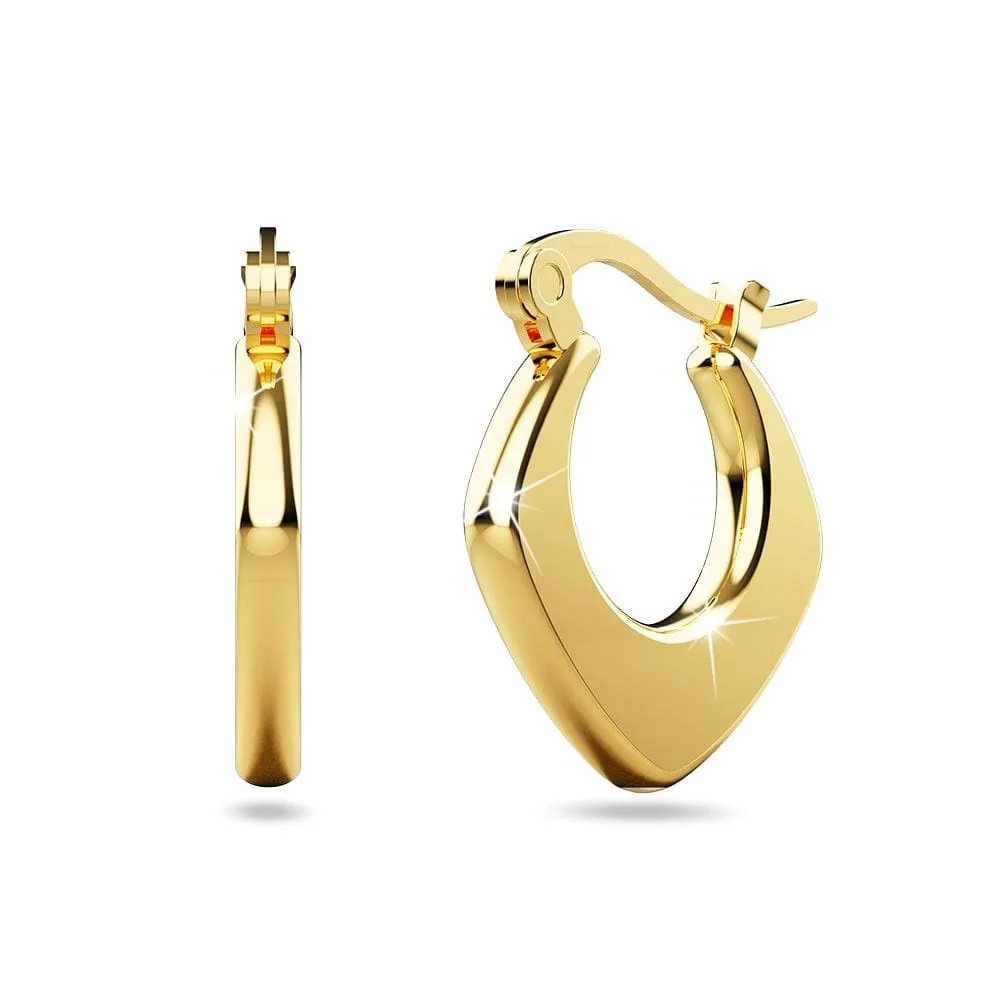 Sylvia Gold Hoop Earrings