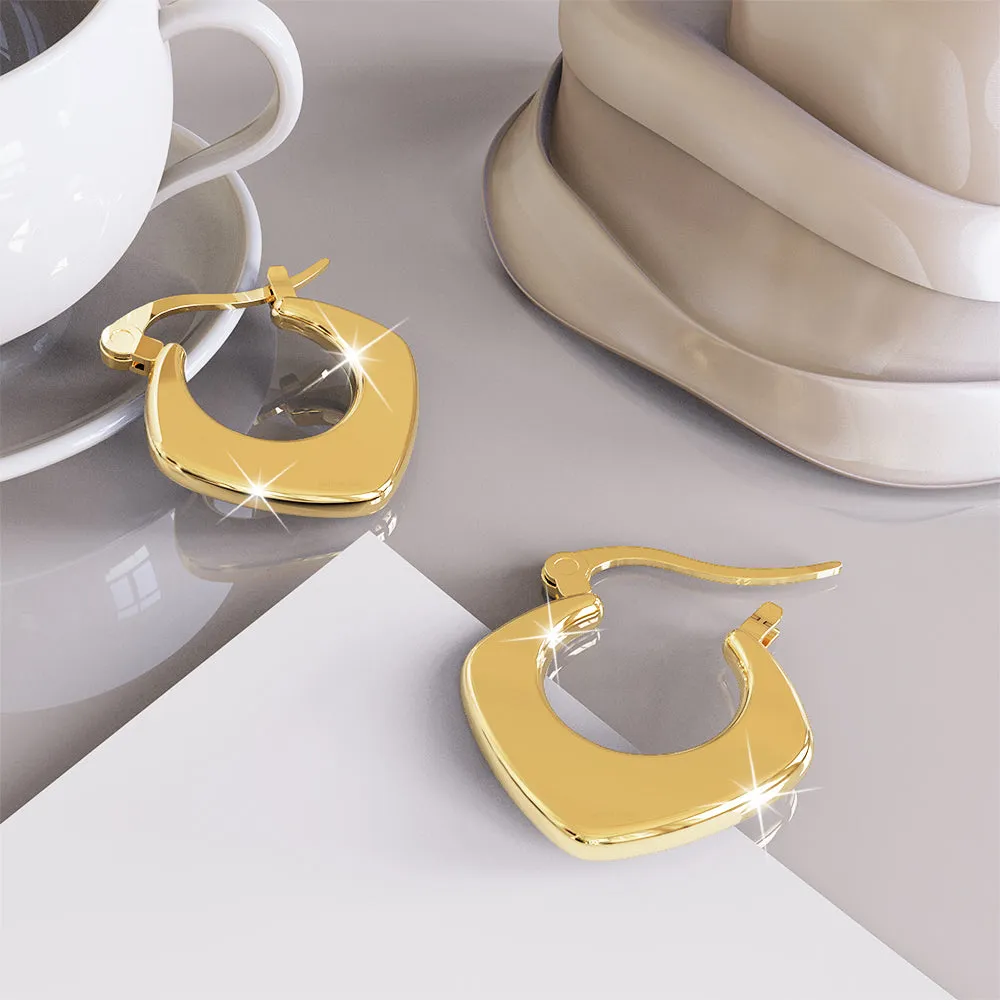 Sylvia Gold Hoop Earrings