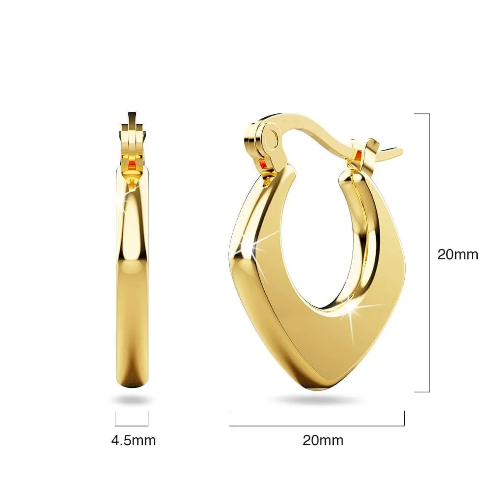 Sylvia Gold Hoop Earrings