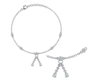 Tassel Drops Sterling Silver Anklet