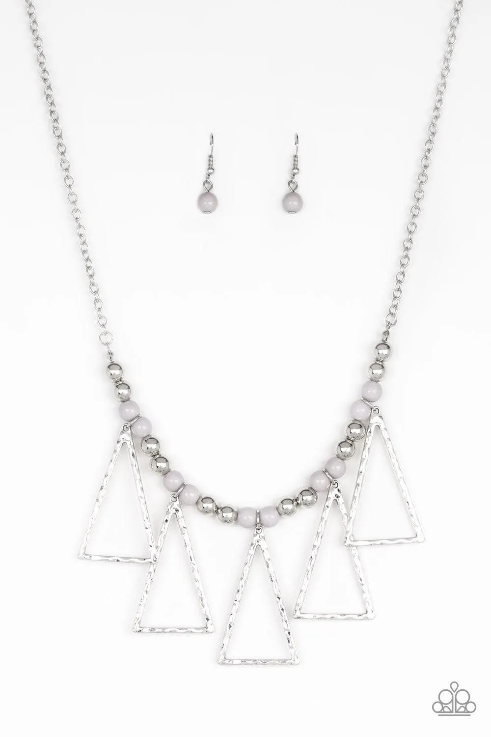 Terra Nouveau - Silver Necklace-Paparazzi