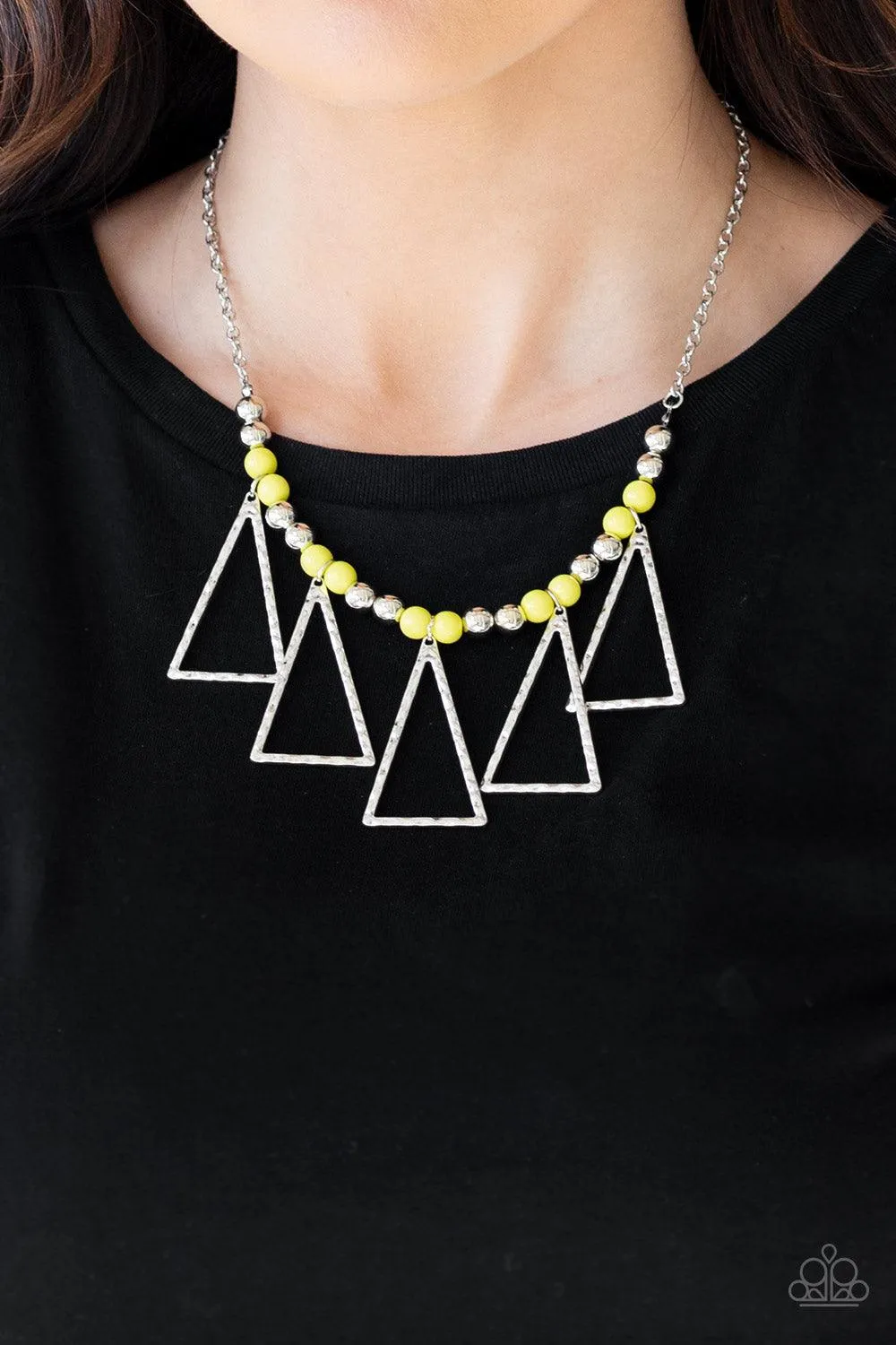 Terra Nouveau - Yellow Necklace-Paparazzi