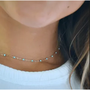 The Dotsy Necklace - 14k Gold-Filled & Epoxy - Waterproof!