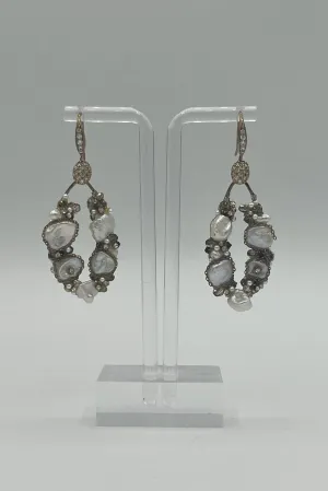 Theia Pearl & Gold Earrings