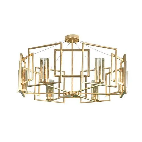 Tiara Ceiling Lamp 6 Bulbs - Gold Matt