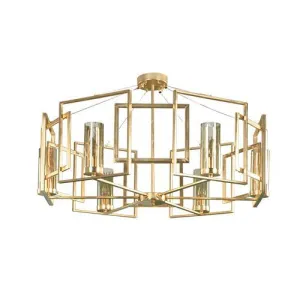 Tiara Ceiling Lamp 6 Bulbs - Gold Matt