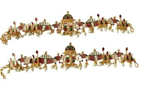 Traditional Gold Plated Pair of Anklets Doli Payal