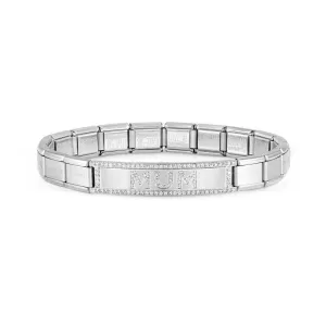 Trendsetter Mum Bracelet 021139/016 Stainless Steel & CZ