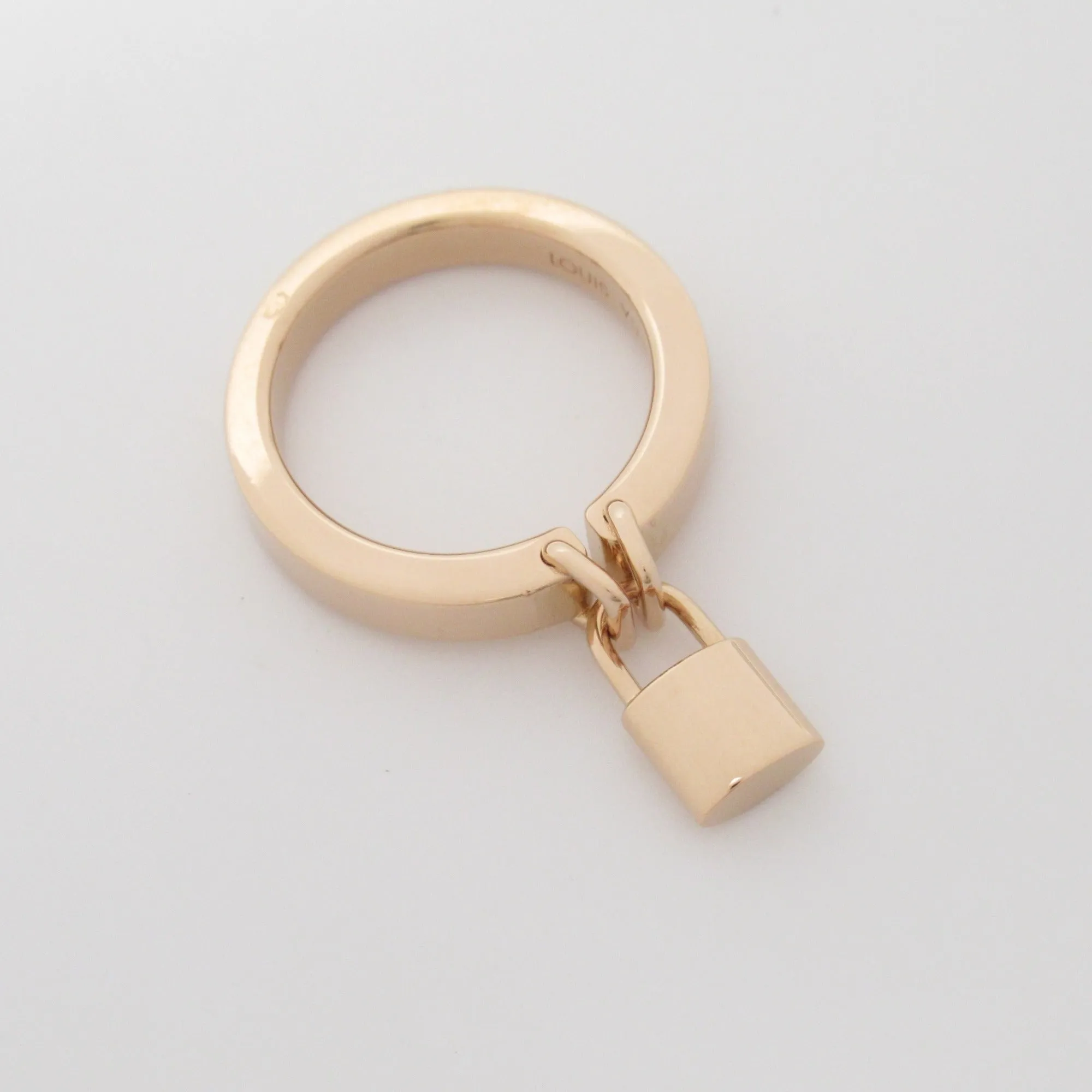 Trendy Inspired Louis Vuitton Bar Lock It Ring Pm Ring Gold K18pg[rose Gold] Gold