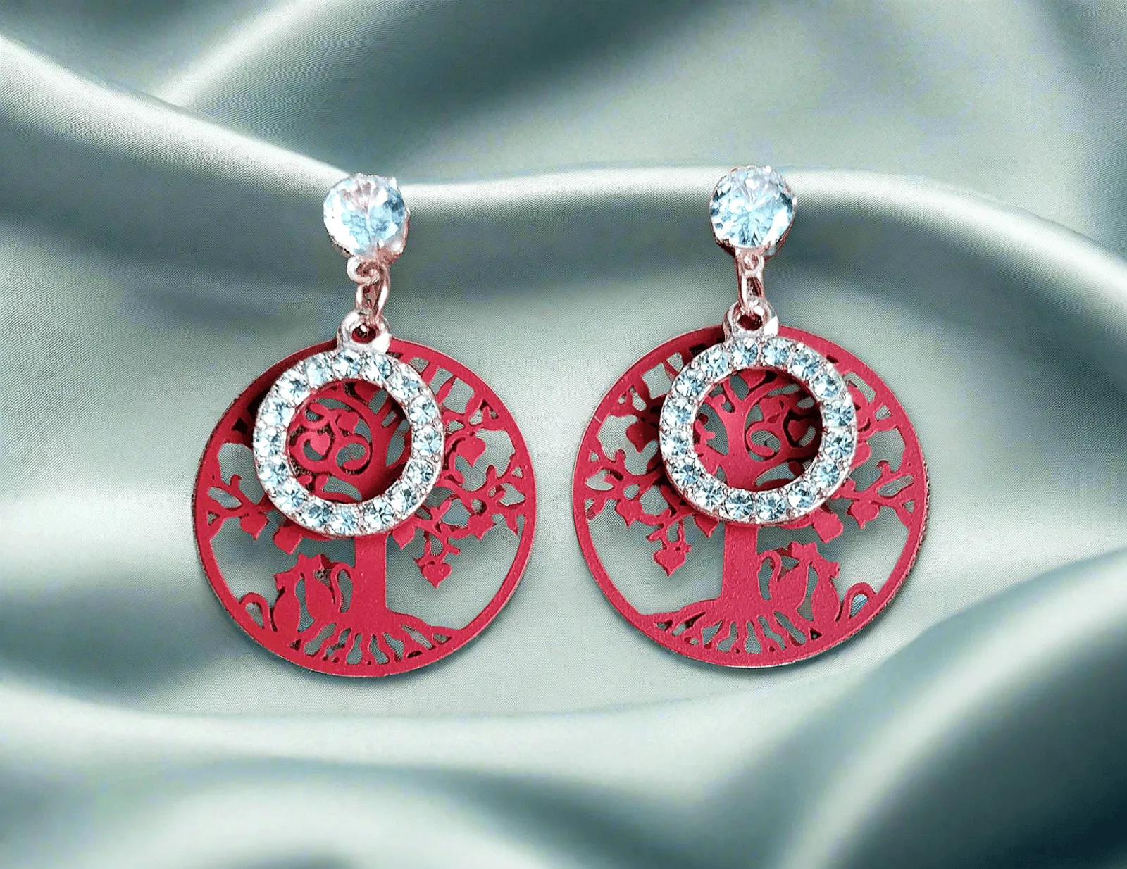 Trendy light weight shiny earring with korean western stylish danglers-c