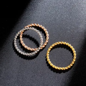 Trendy Rope Lace Ring for Women