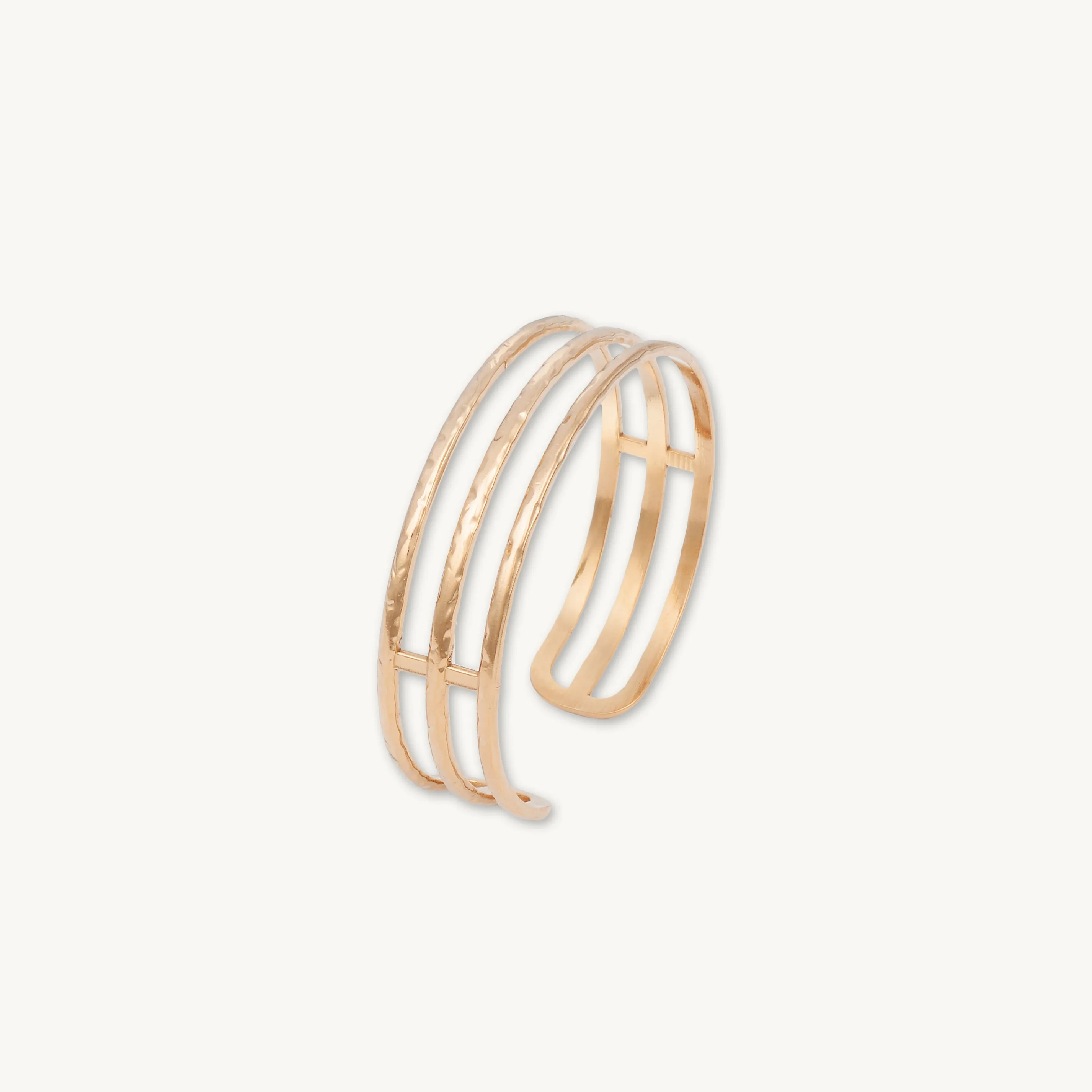 Triple Open Cuff Statement Bangle