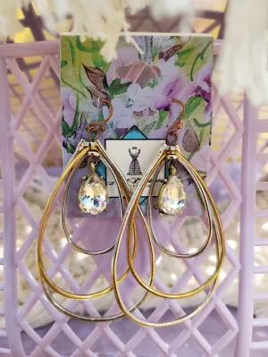 Triple Tiered Dangle Earrings