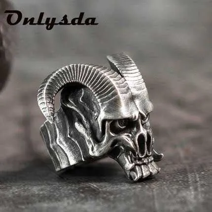 Unique Satanic Demon Sorath Skull Ring