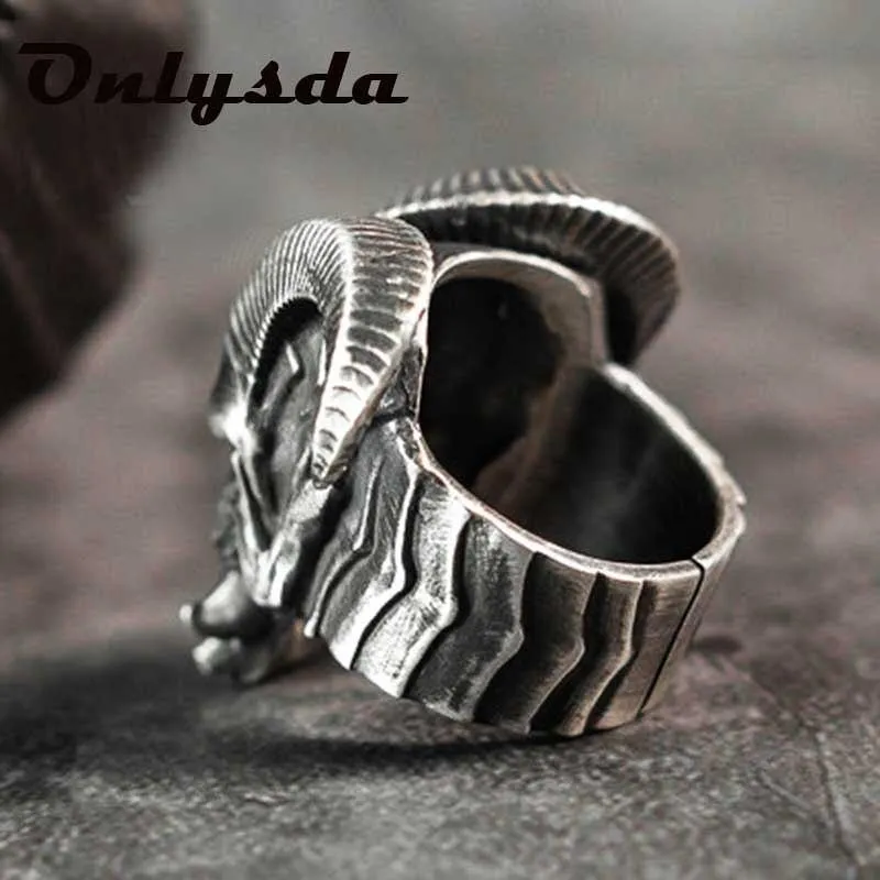 Unique Satanic Demon Sorath Skull Ring