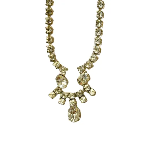 Vintage Crystal Statement Necklace
