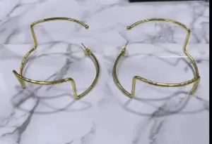 Wave Hoop Earrings