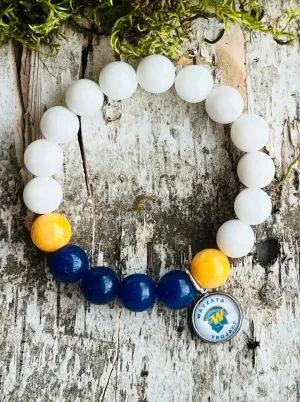 Wayzata Trojans School Spirit Bracelet [Away]