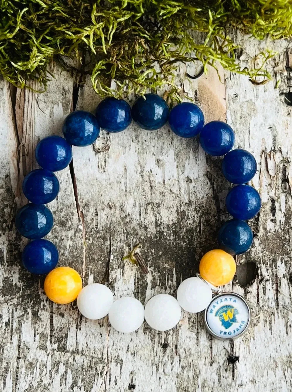 Wayzata Trojans School Spirit Bracelet [Home]