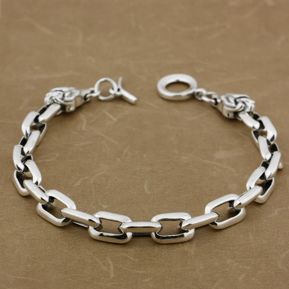 Wild Wolves The Nevermore Gothic S925 Vintage Silver Bracelet