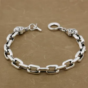 Wild Wolves The Nevermore Gothic S925 Vintage Silver Bracelet