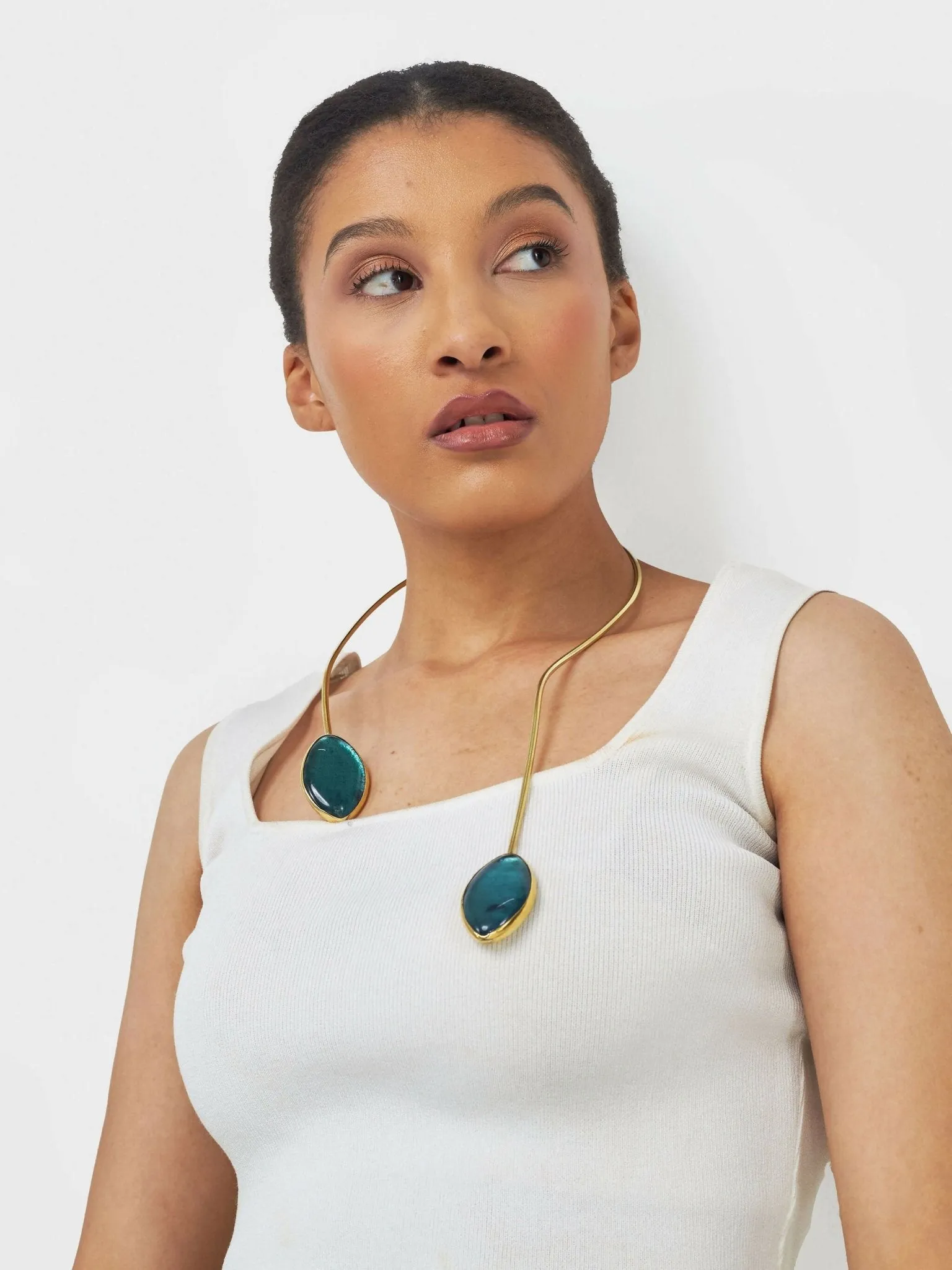 Zuru Statement Necklace - Blue