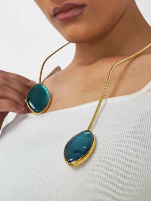 Zuru Statement Necklace - Blue
